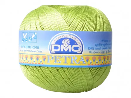 DMC Petra No. 5 Crochet Yarn Unicolor 5907 Apple Green
