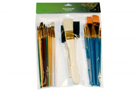 Artino Paintbrush Set Assorted Sizes - 25 pcs