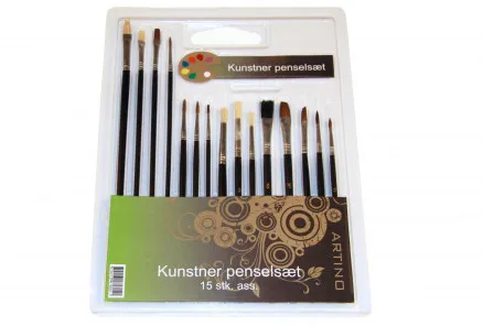 Artino Brush Set Assorted Sizes - 15 pcs.